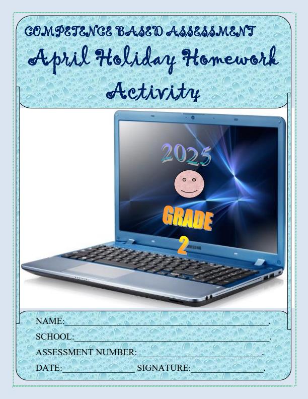 Page 1 – Grade 2 April 2025 Holiday Assignments - Set – Kenyaplex