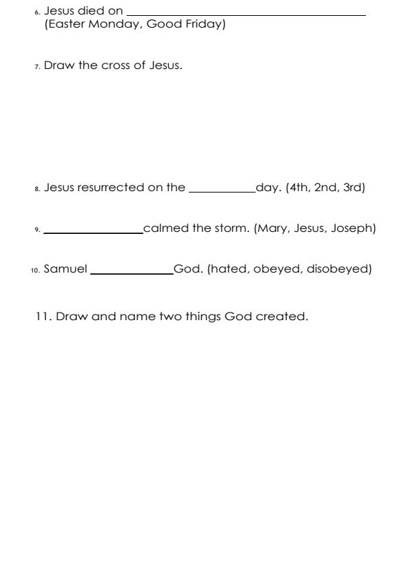 Page 2 – Grade 2 CRE December 2026 Holiday Assignment – Kenyaplex