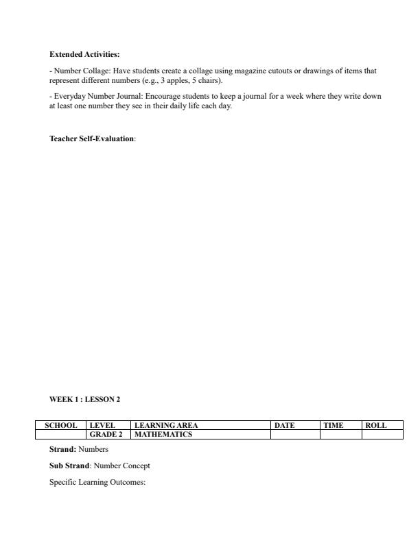 Page 3 – Grade 2 Mathematics Lesson Plans Term 2 - KLB Lower Primary Mathematics – Kenyaplex