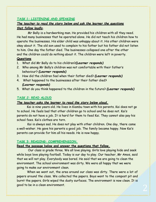 Page 3 – Grade 3 April 2025 Holiday Assignments - Set – Kenyaplex