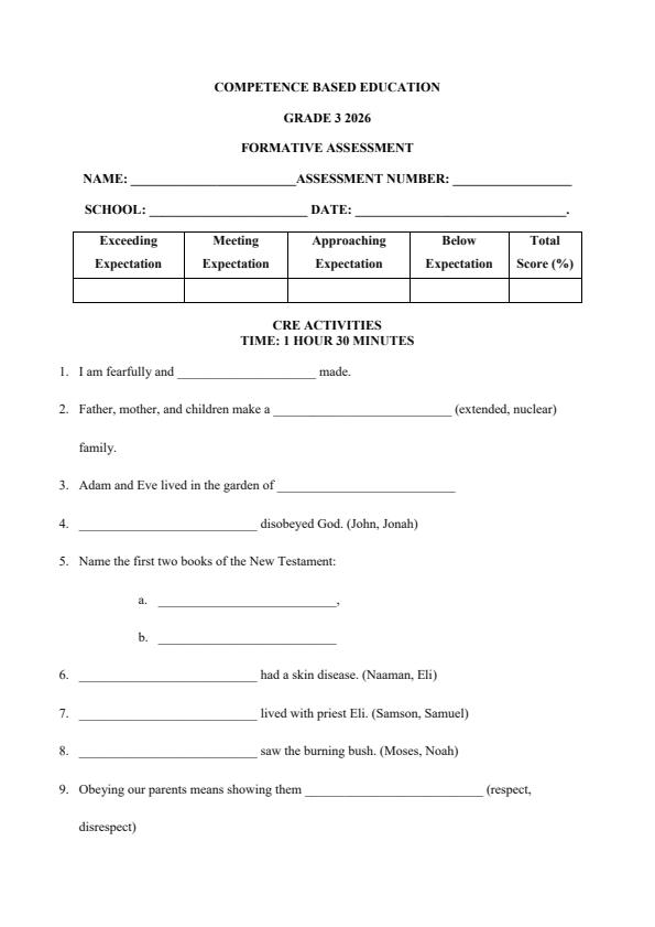 Page 2 – Grade 3 April 2026 Holiday Assignment - Full Set – Kenyaplex