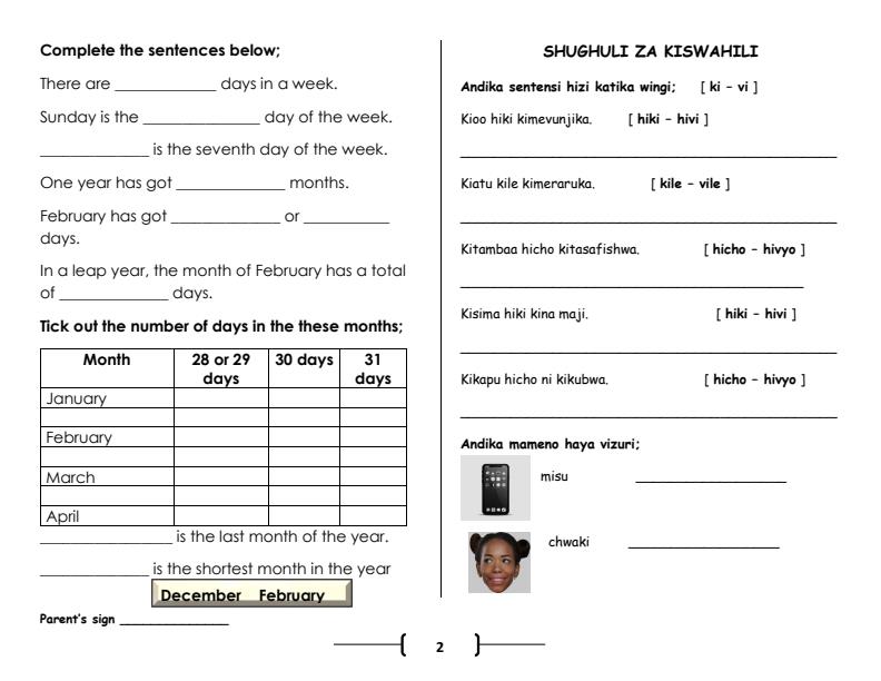 Page 2 – Grade 3 April Holiday Assignments 2024 – Kenyaplex