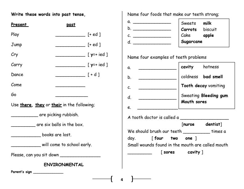 Page 4 – Grade 3 April Holiday Assignments 2024 – Kenyaplex