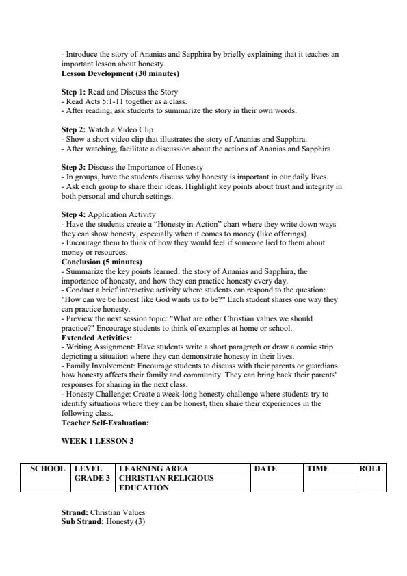 Page 3 – Grade 3 CRE Lesson Plans Term 3 - Growing in Christ – Kenyaplex