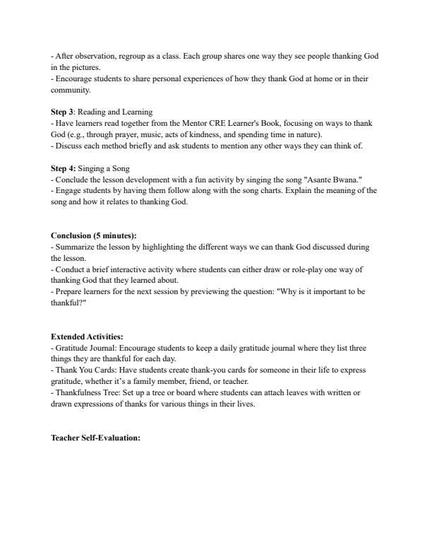 Page 2 – Grade 3 CRE Lesson Plans Term 3 - Mentor – Kenyaplex