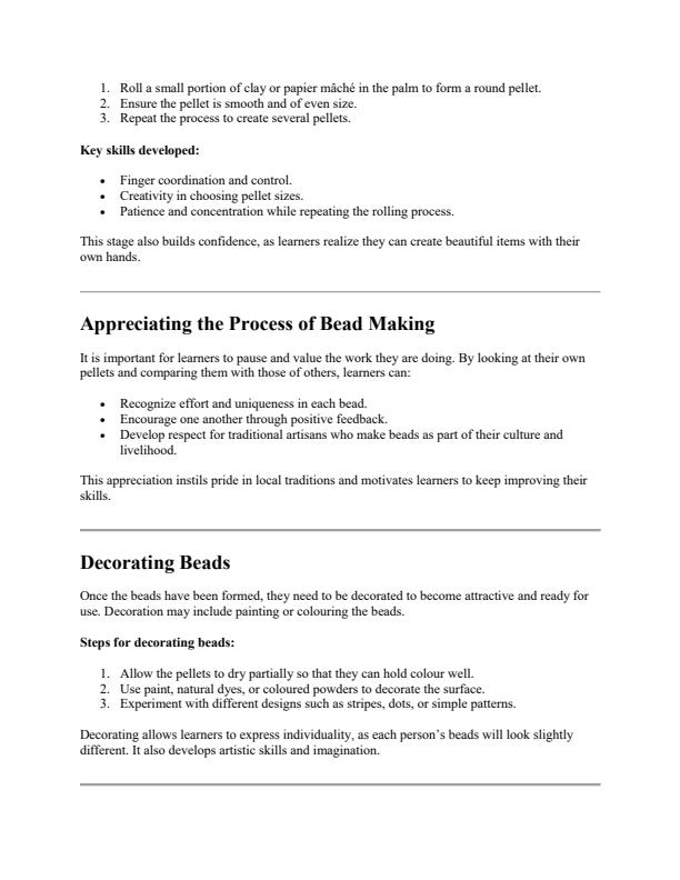 Page 2 – Grade 3 Creative Activities Notes Term 3 – Kenyaplex