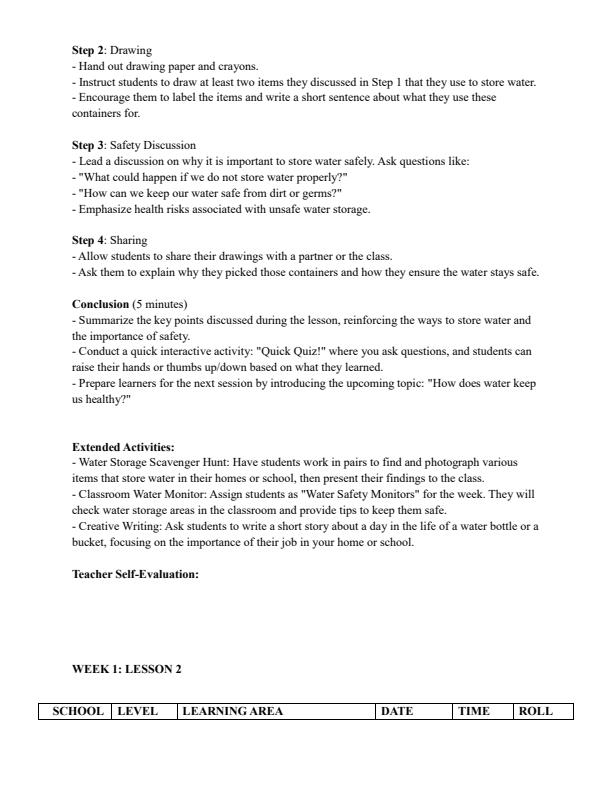 Page 2 – Grade 3 Environmental Activities Lesson Plans Term 3 - Distinction – Kenyaplex