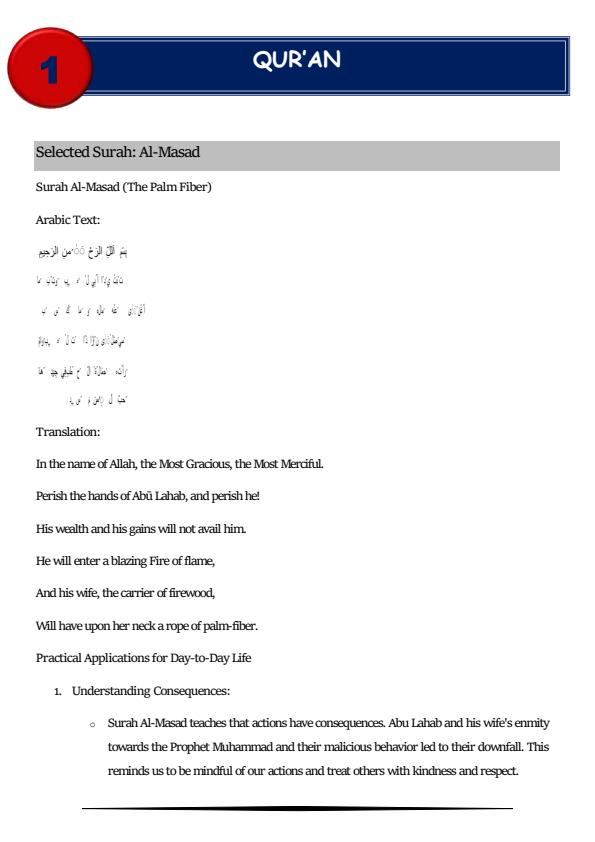 Page 1 – Grade 3 Islamic Religious Education (IRE) Notes Term 1. Term 2, Term 3 – Kenyaplex
