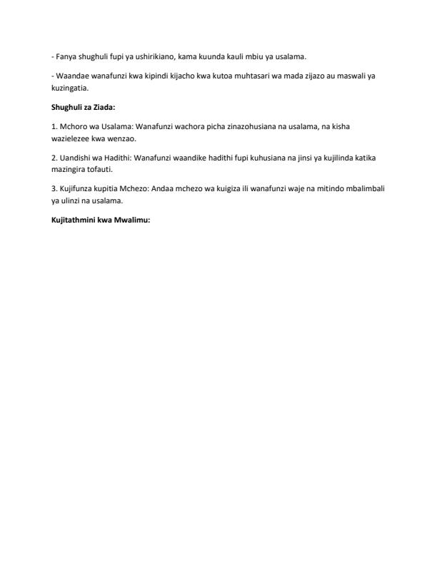 Page 3 – Grade 3 Rationalized Kiswahili Lesson Plans Term 2 - KLB Early Grade – Kenyaplex
