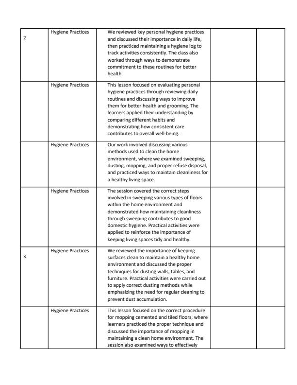 Page 2 – Grade 4 Agriculture Records of Work Term 3 - KLB – Kenyaplex