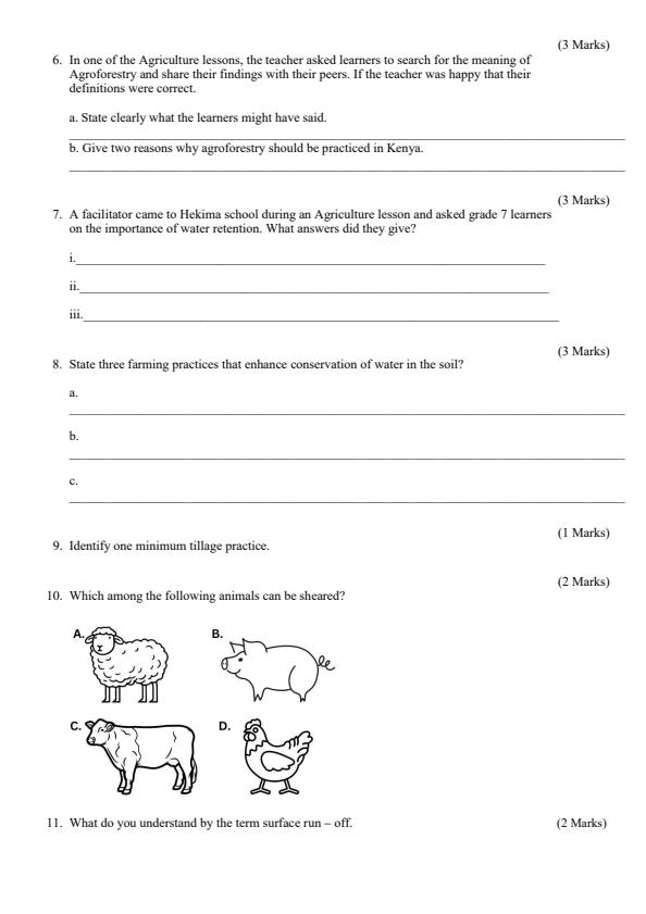 Page 3 – Grade 4 Agriculture and Nutrition August 2024 Holiday Assignment – Kenyaplex