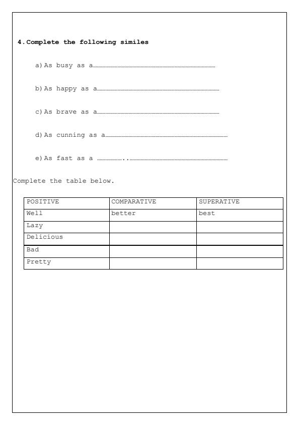 Page 3 – Grade 4 August 2025 Holiday Assignments - Set – Kenyaplex