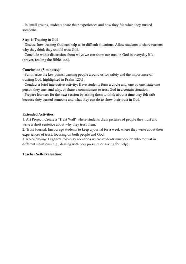 Page 4 – Grade 4 CRE Lesson Plans Term 3 - Super Minds – Kenyaplex