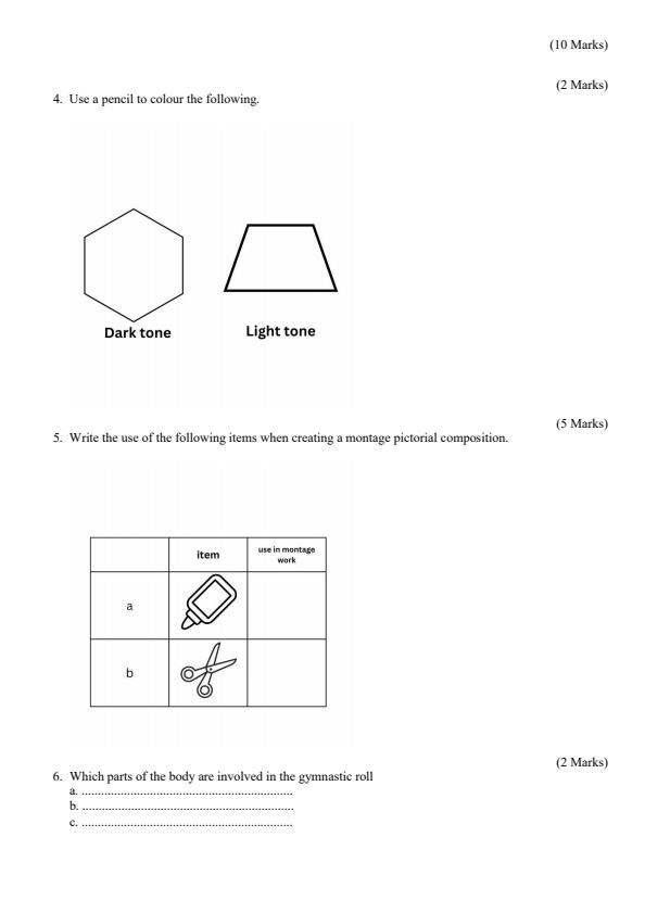 Page 3 – Grade 4 Creative Arts August 2024 Holiday Assignment – Kenyaplex