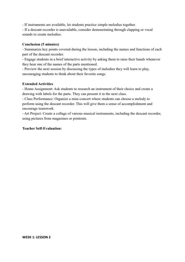 Page 2 – Grade 4 Creative Arts Lesson Plans Term 3 - Champion – Kenyaplex