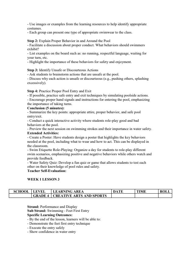 Page 3 – Grade 4 Creative Arts Lesson Plans Term 3 - KLB Visionary – Kenyaplex