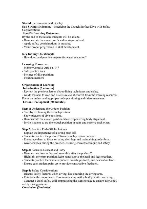 Page 4 – Grade 4 Creative Arts and Sports Lesson Plans Term 3 - Mentor  – Kenyaplex