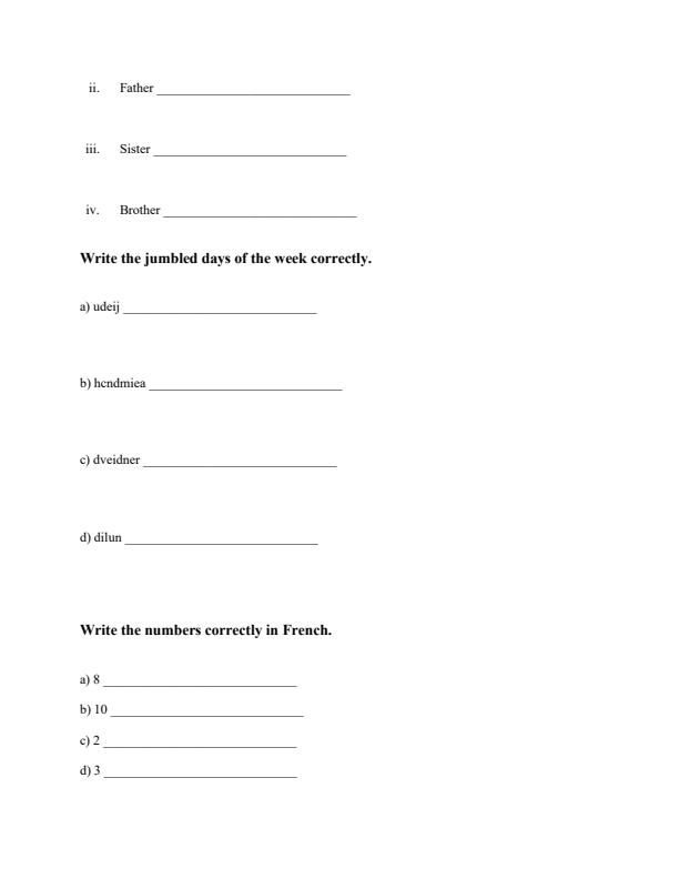 Page 2 – Grade 4 French April 2026 Holiday Assignment – Kenyaplex