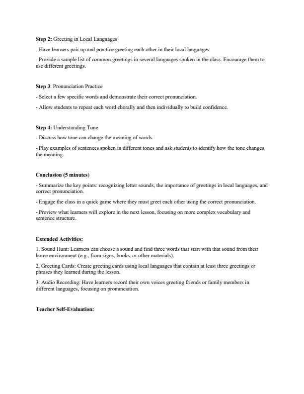 Page 2 – Grade 4 French Lesson Plans Term 1 – Kenyaplex