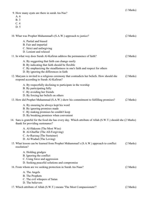 Page 3 – Grade 4 IRE August 2024 Holiday Assignment – Kenyaplex