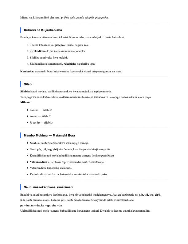 Page 4 – Grade 4 Kiswahili Complete Notes Term 1, Term 2, Term 3 – Kenyaplex