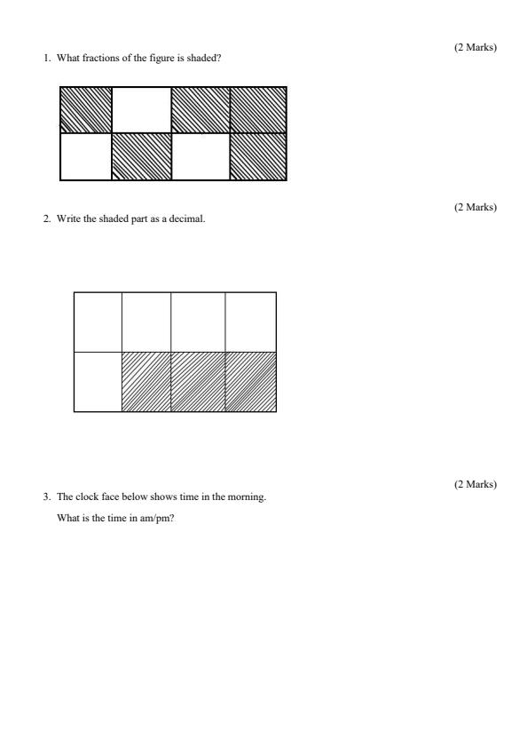 Page 2 – Grade 4 Mathematics August 2024 Holiday Assignment – Kenyaplex