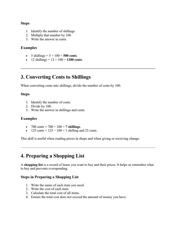 Page 2 – Grade 4 Mathematics Notes Term 3 – Kenyaplex
