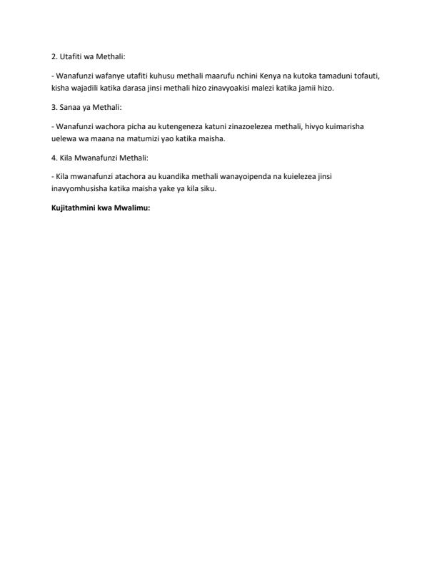 Page 3 – Grade 4 Rationalized Kiswahili Lesson Plans Term 2 - Longhorn – Kenyaplex