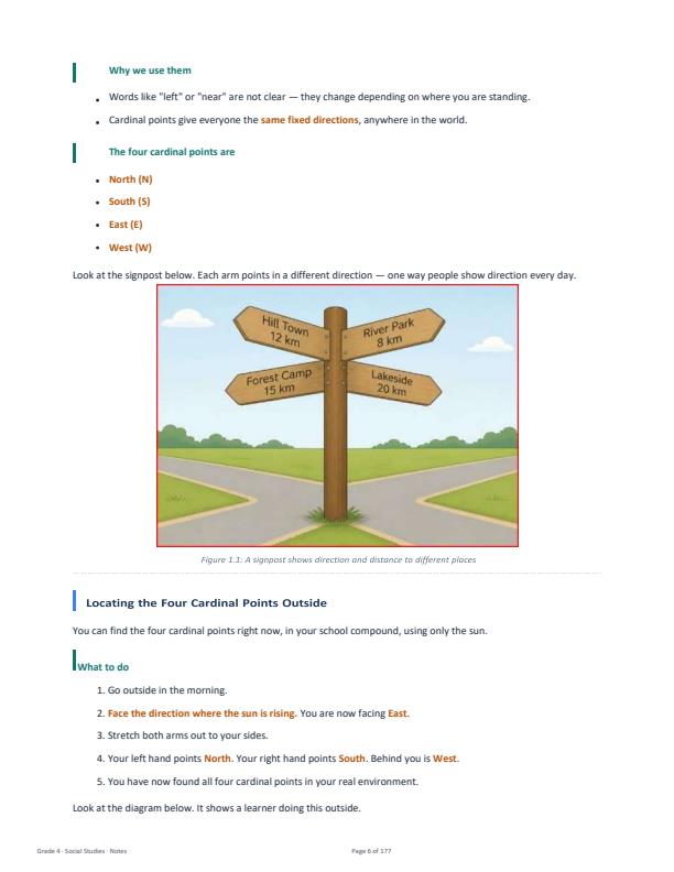 Page 2 – Grade 4 Rationalized Social Studies Complete Notes (Term 1, Term 2 and Term 3) – Kenyaplex