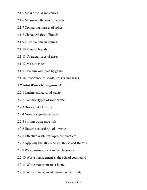 Page 2 – Grade 4 Science and Technology Complete Notes Term 1,  Term 2 and Term 3 – Kenyaplex