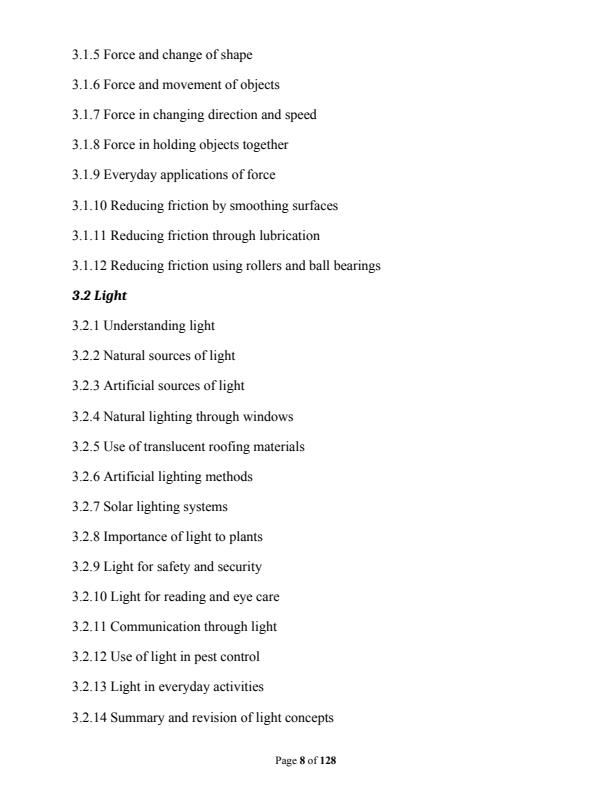 Page 4 – Grade 4 Science and Technology Complete Notes Term 1,  Term 2 and Term 3 – Kenyaplex