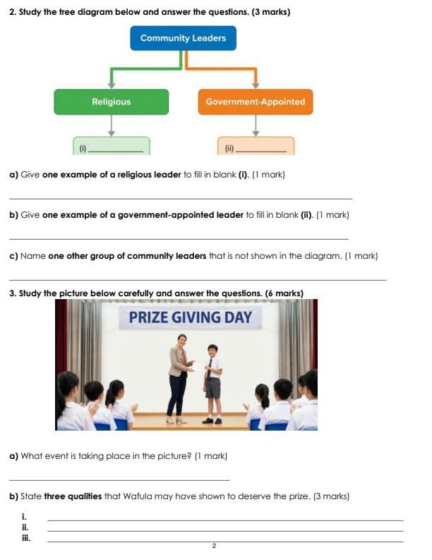 Page 2 – Grade 4 Social Studies December 2026 Holiday Assignment – Kenyaplex