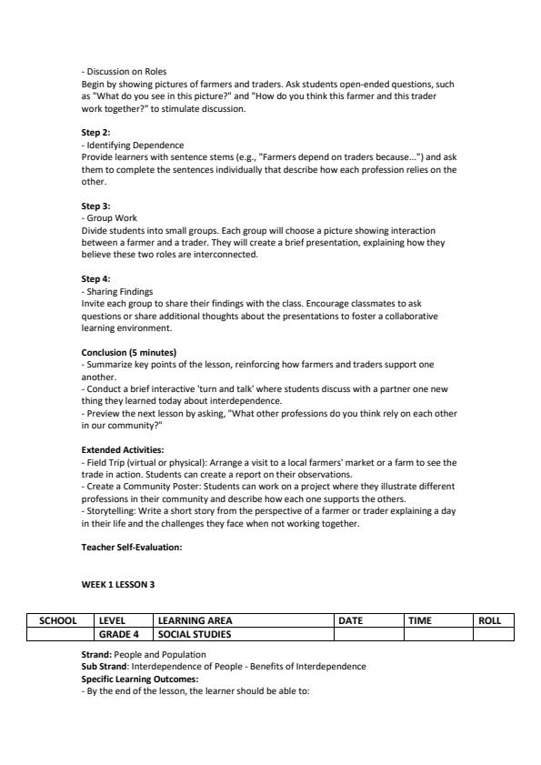 Page 3 – Grade 4 Social Studies Lesson Plans Term 2 - KLB Visionary – Kenyaplex