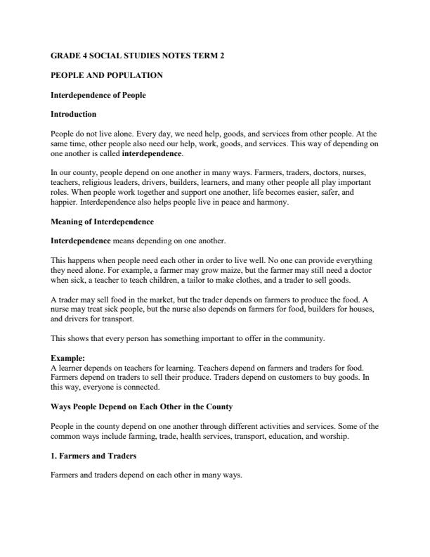 Page 2 – Grade 4 Social Studies Notes Term 2 – Kenyaplex