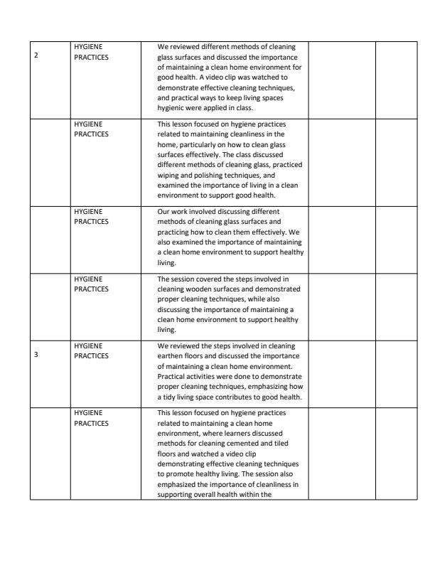 Page 2 – Grade 5 Agriculture Records of Work Term 3 - Mentor – Kenyaplex
