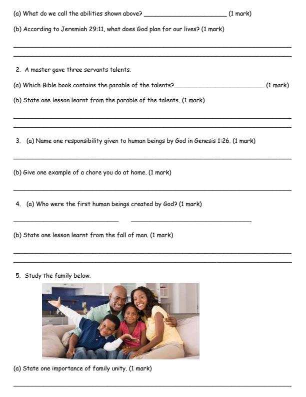 Page 2 – Grade 5 CRE August 2026 Holiday Asignment – Kenyaplex