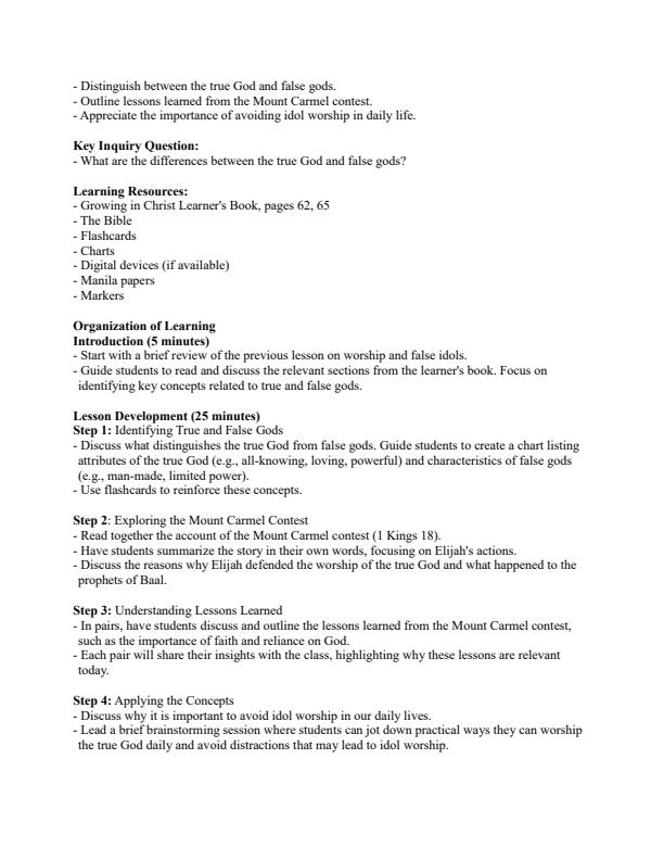 Page 3 – Grade 5 CRE Lesson Plans Term 2 - Growing in Christ – Kenyaplex