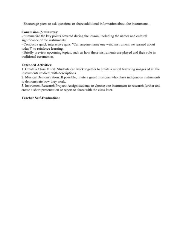 Page 4 – Grade 5 Creative Arts and Sports Lesson Plans Term 1 - Champion Creative Arts – Kenyaplex