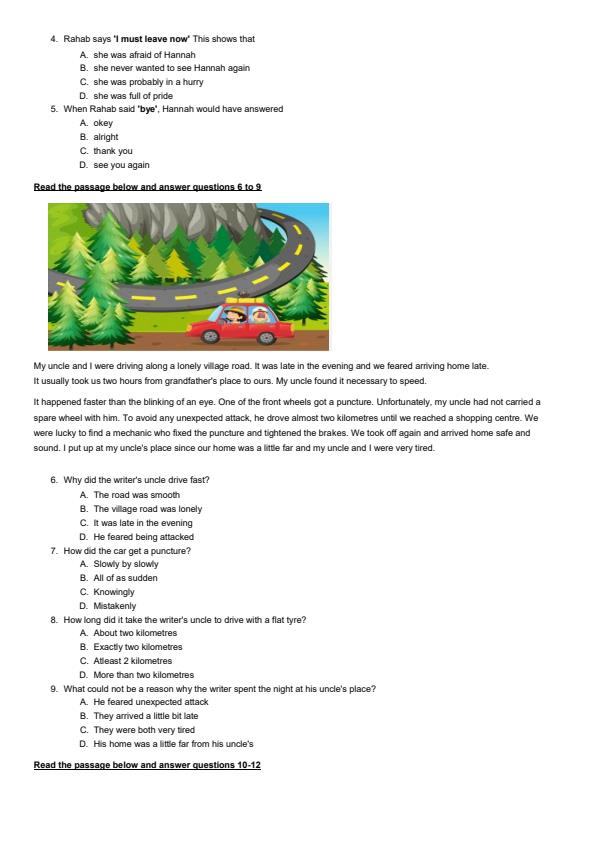 Page 2 – Grade 5 English August 2024 Holiday Assignment – Kenyaplex