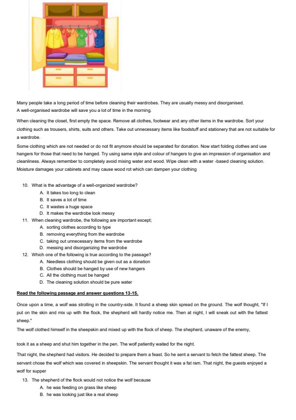 Page 3 – Grade 5 English August 2024 Holiday Assignment – Kenyaplex