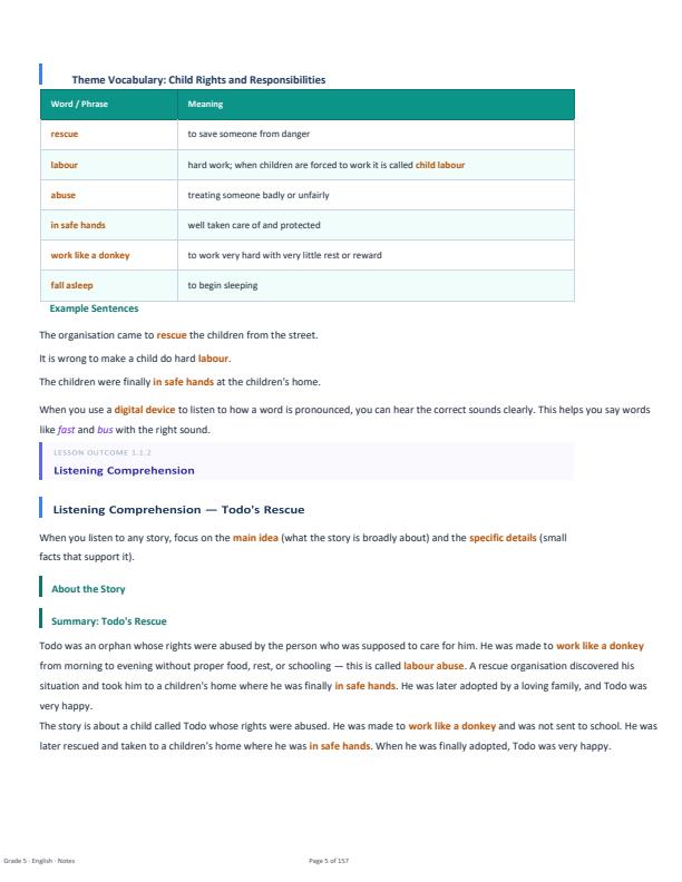 Page 5 – Grade 5 English Complete Notes Term 1, Term 2, Term 3 – Kenyaplex