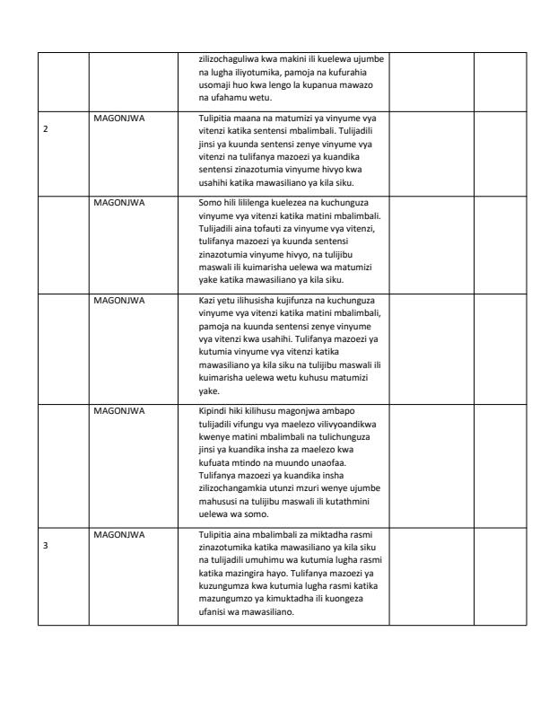 Page 2 – Grade 5 Kiswahili Records of Work Term 3 – Kenyaplex