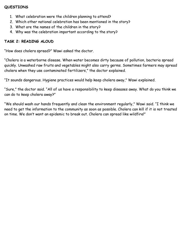 Page 2 – Grade 5 Listening and Speaking August 2026 Holiday Assignment – Kenyaplex