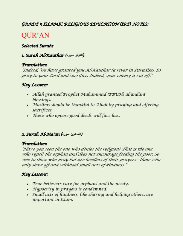 Page 2 – Grade 5 Rationalized IRE Notes Term 1, Term 2, Term 3 – Kenyaplex
