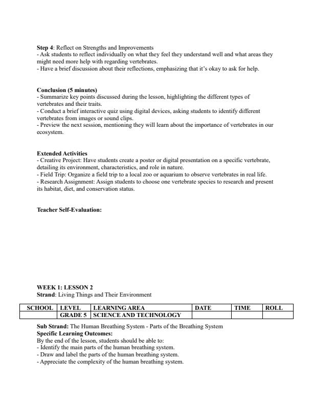 Page 2 – Grade 5 Science and Technology Lesson Plans Term 2 - Mentor – Kenyaplex