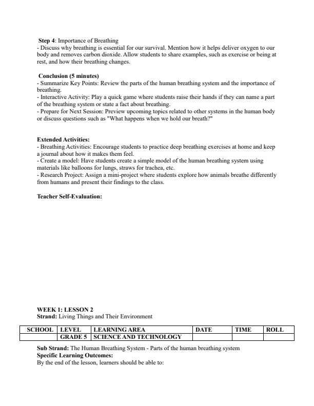 Page 2 – Grade 5 Science and Technology Lesson Plans Term 2 - Oxford Everyday Science and Technology – Kenyaplex