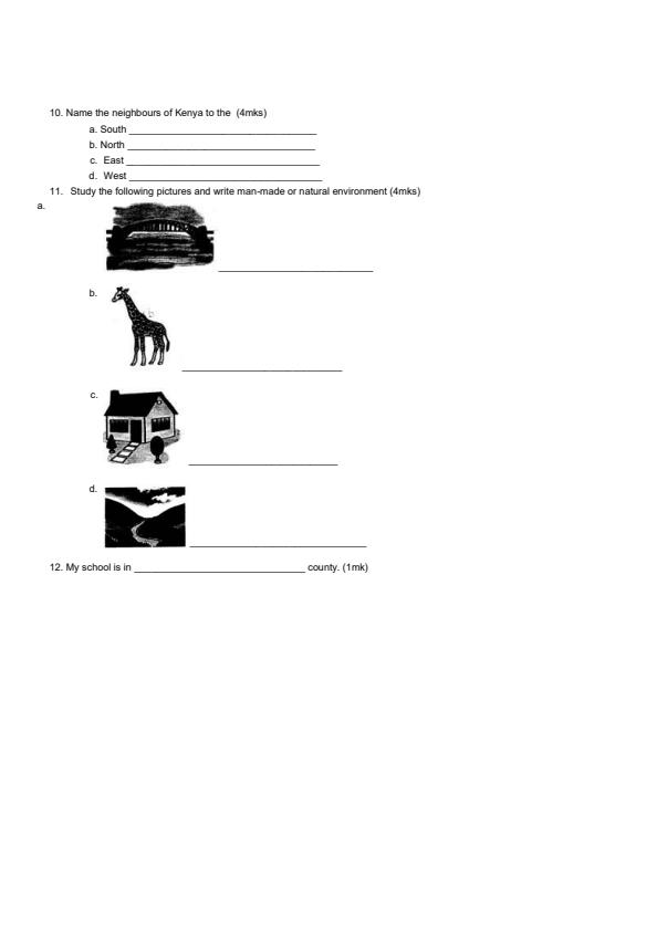 Page 2 – Grade 5 Social Studies December 2024 Holiday Assignment – Kenyaplex