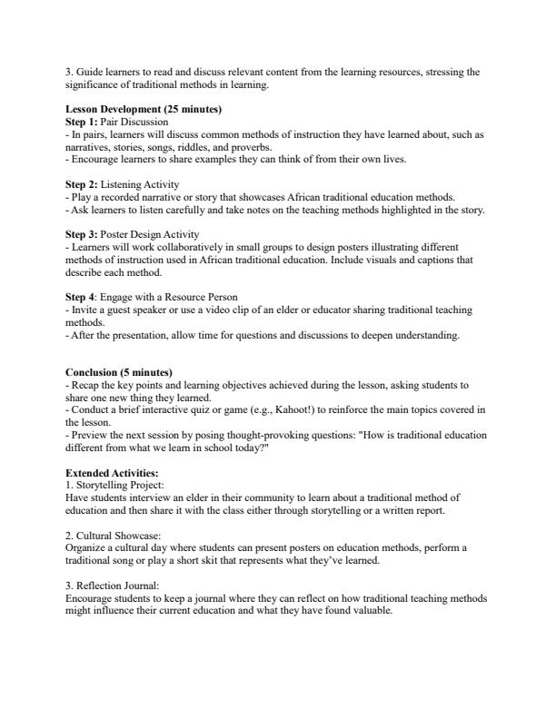 Page 4 – Grade 5 Social Studies Lesson Plans Term 2 - Mentor – Kenyaplex