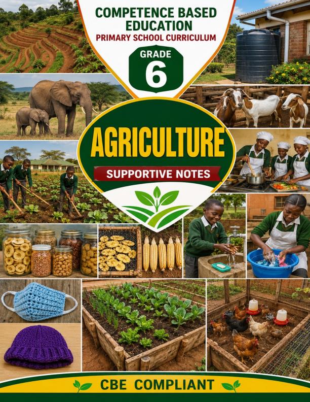 Page 1 – Grade 6 Agriculture and Nutrition Complete Notes - Term 1, Term 2, Term 3 (Updated) – Kenyaplex