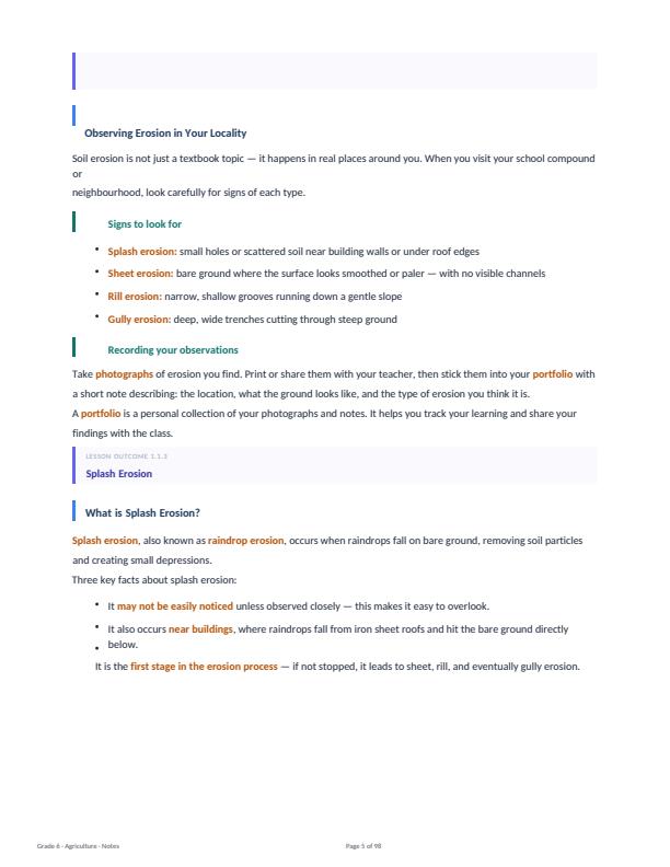 Page 5 – Grade 6 Agriculture and Nutrition Complete Notes - Term 1, Term 2, Term 3 (Updated) – Kenyaplex